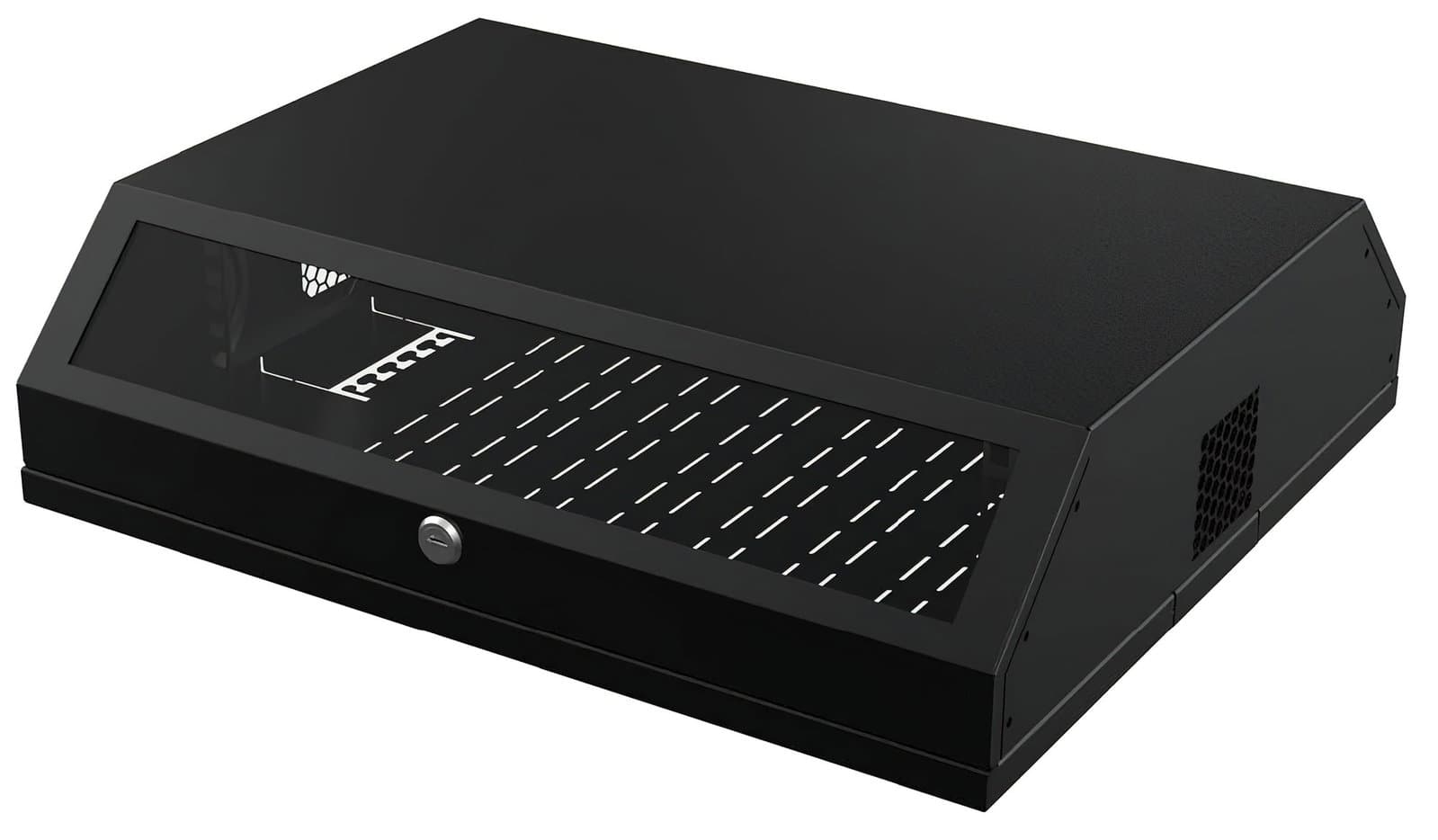 Armadio a muro 19" Flat 9 Unità Nero - Techly Professional I-CASE FL-09-BKT