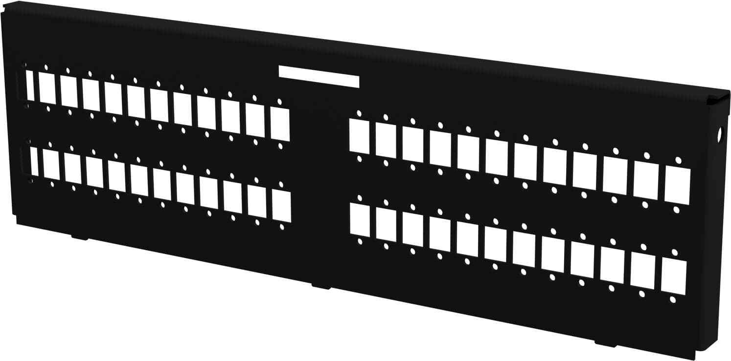 Piastra Adattatrice per 48 SC Simplex/24-48 LC Duplex/48 E2000 Nera - Techly Professional I-CASE FO-MWL48SCS