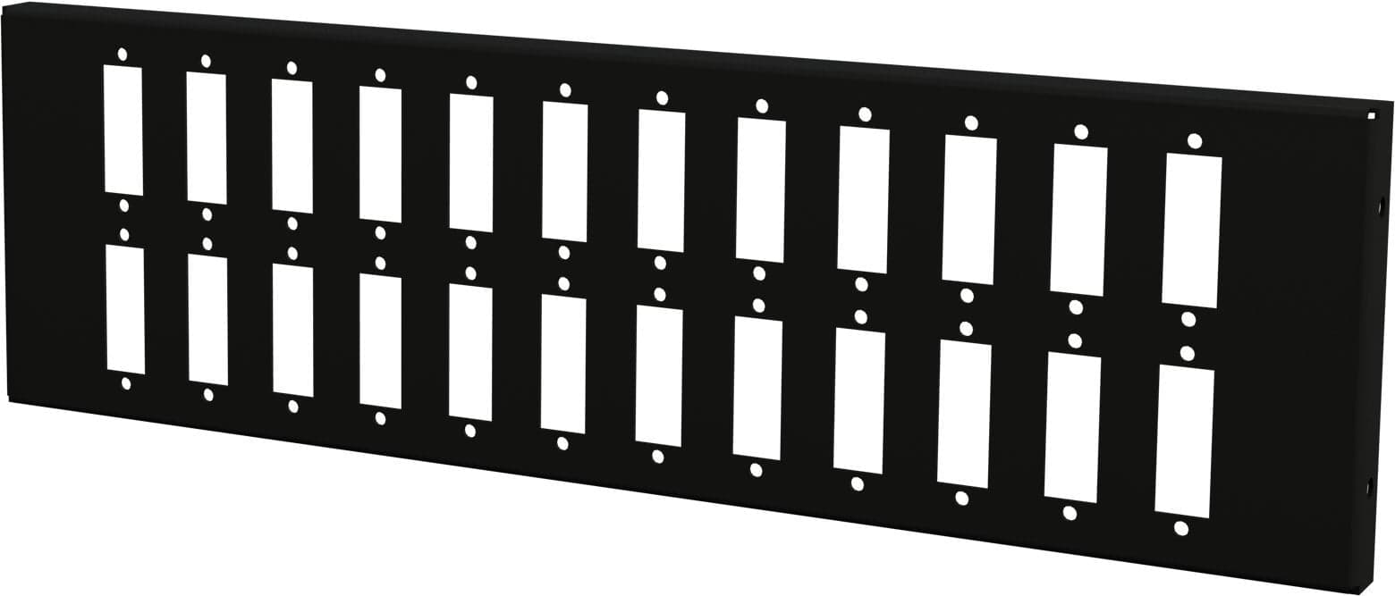 Piastra Adattatrice per 24 SC Duplex o 24 LC-Quad Nera - Techly Professional I-CASE FO-MWM24SCD