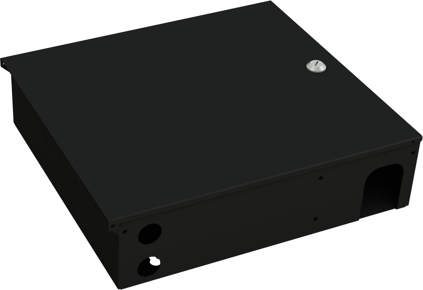 Box a Muro per Fibra Ottica Medium Nero - Techly Professional I-CASE FO-MWMB