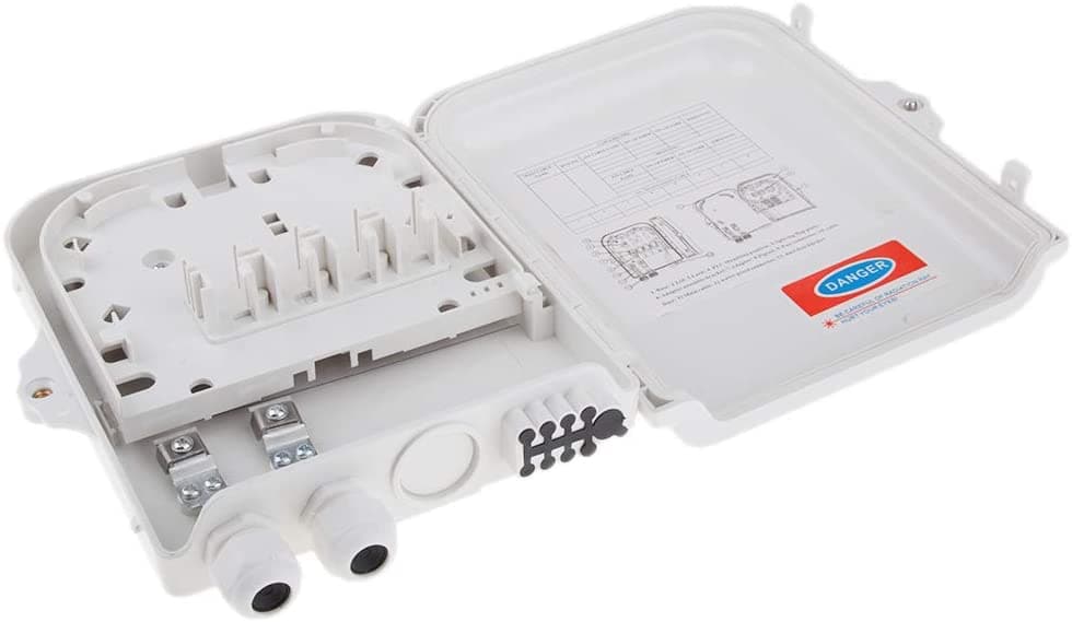 Scatola di Distribuzione Fibra Ottica FTTH IP65 8 Porte SC/LC - Techly Professional I-CASE FTTH-O8T