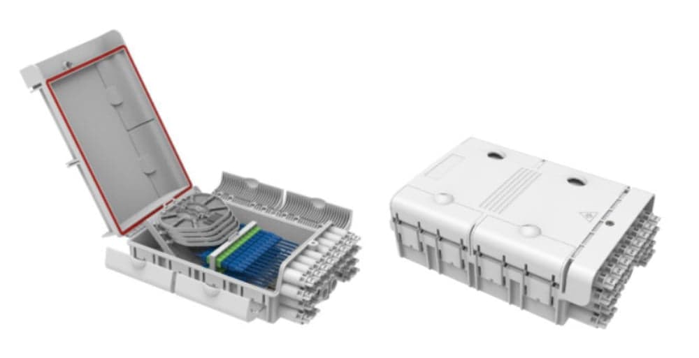 Scatola di Connessione Outdoor FTTH IP65 48 fibre 24 porte - OEM I-CASE FTTH-OUT48