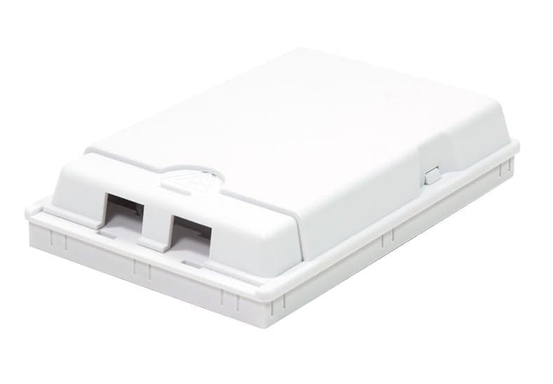 Scatola di Connessione Indoor FTTH per 2 Fibre 2 Adattatori IP20 - Techly Professional I-CASE FTTH2T