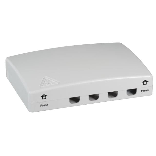 Scatola di connessione indoor FTTH per 4 fibre, 4 adattatori, IP20 - I-CASE FTTH4