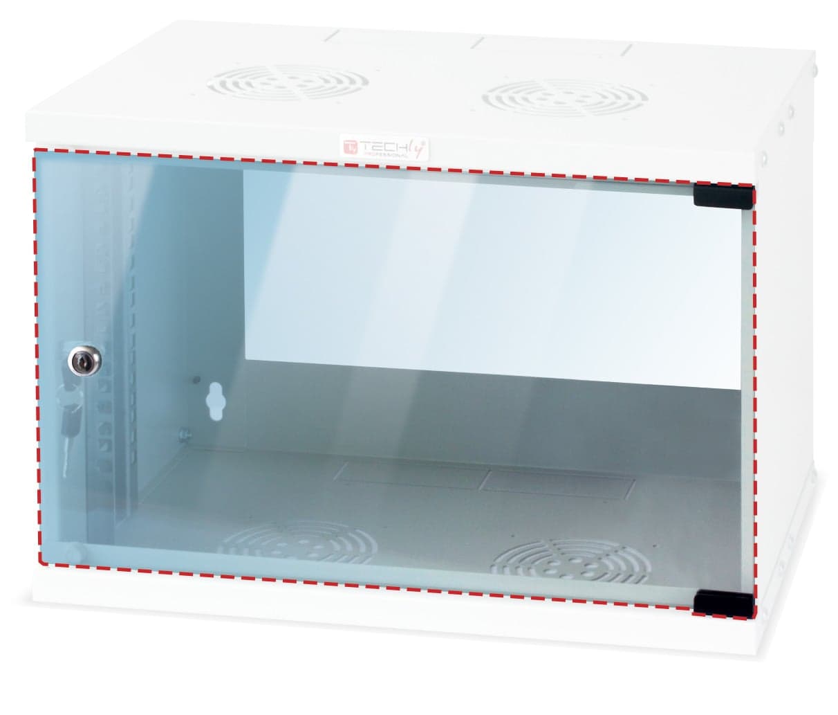 Vetro di Ricambio per Armadio Rack 19" a Muro 9U - Techly Professional I-CASE GLASS-09ER