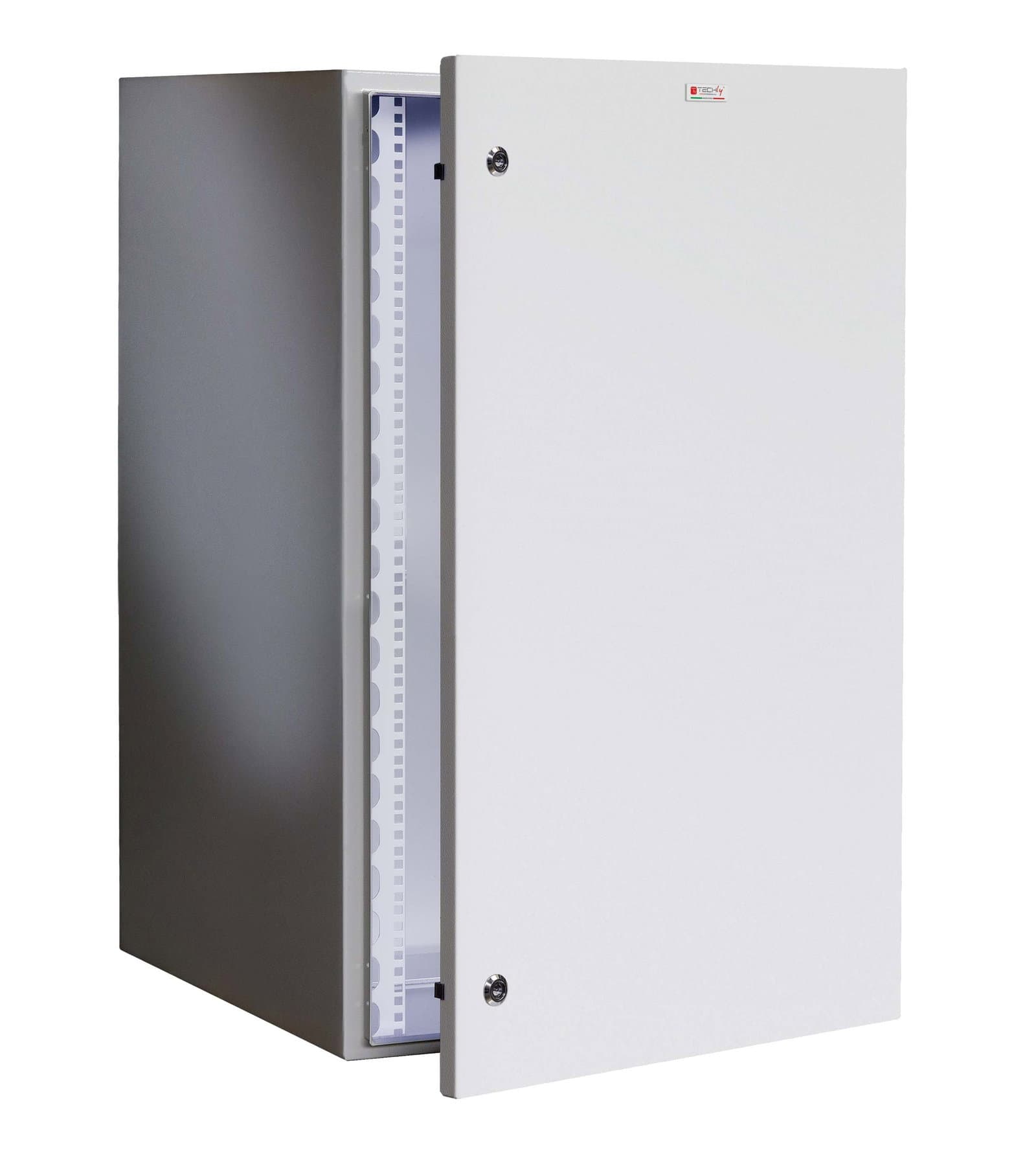 Armadio Rack 19" a muro 17U grigio IP65 porta cieca prof. 600 mm - Techly Professional I-CASE IP-1760GC