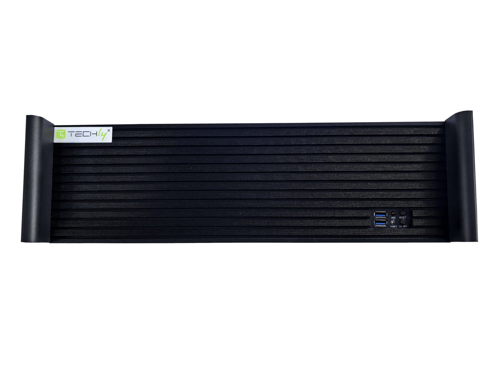 Chassis Industriale da Rack 19" 3U Ultra Compatto Nero - Techly I-CASE IPC-338