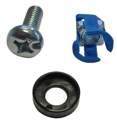 Kit Set 50 Viti, 50 Dadi prigionieri e 50 Rondelle per Montaggio Rack Silver - OEM I-CASE MOUNT-50CAPT