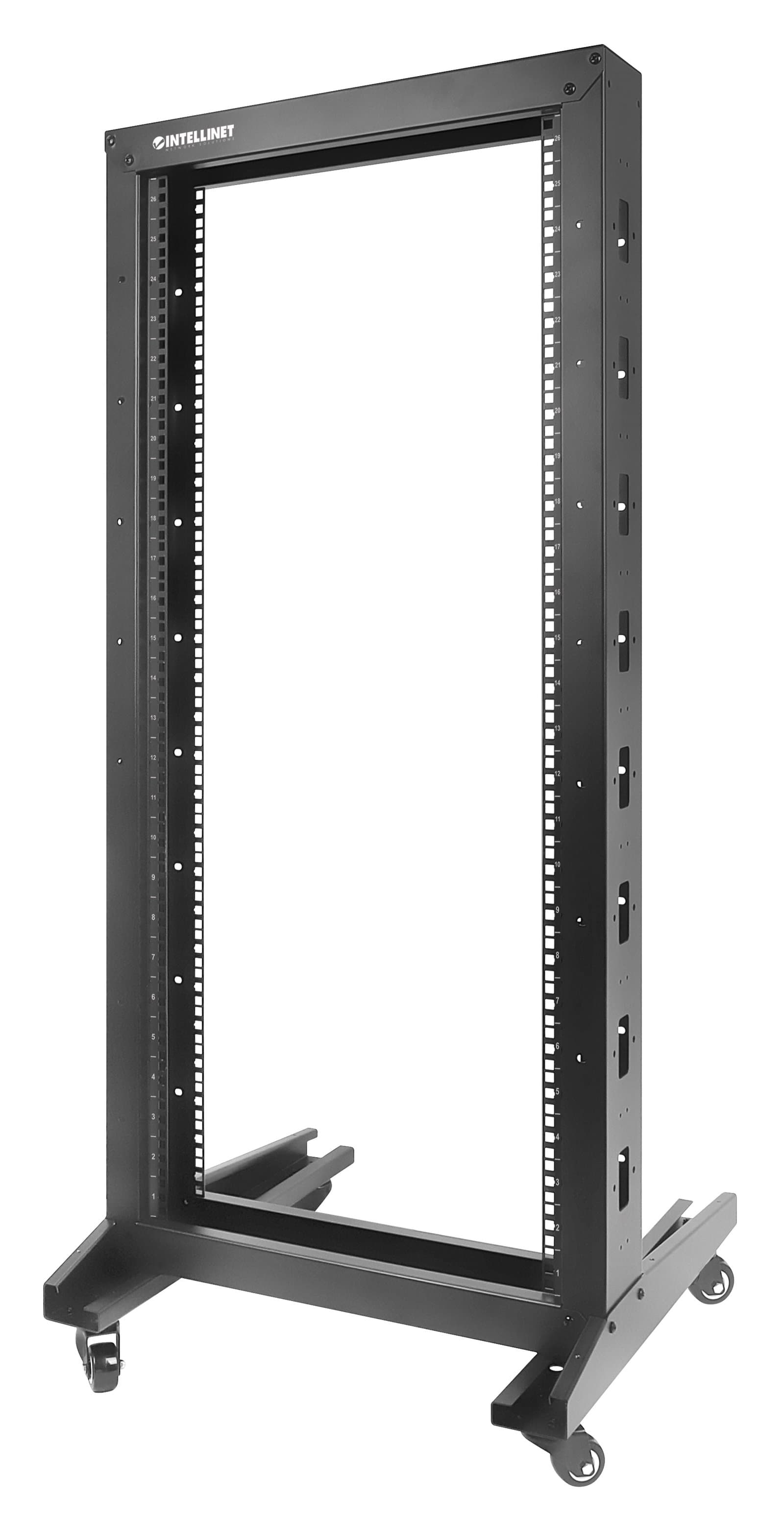 Open Frame Rack 19'' 26U 2 Montanti - Intellinet I-CASE OF-1026BKV2