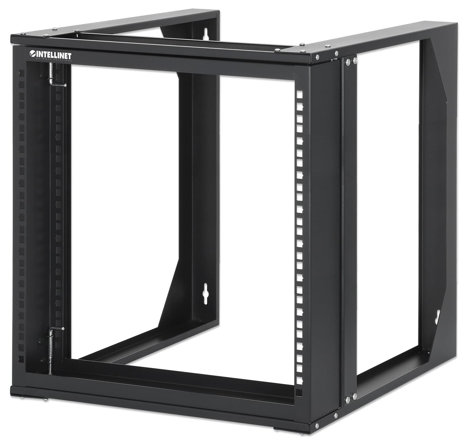 Armadio a Muro 19" Open Frame 2 Montanti Flat Pack 9U - Intellinet I-CASE OFSW-0950FPBK