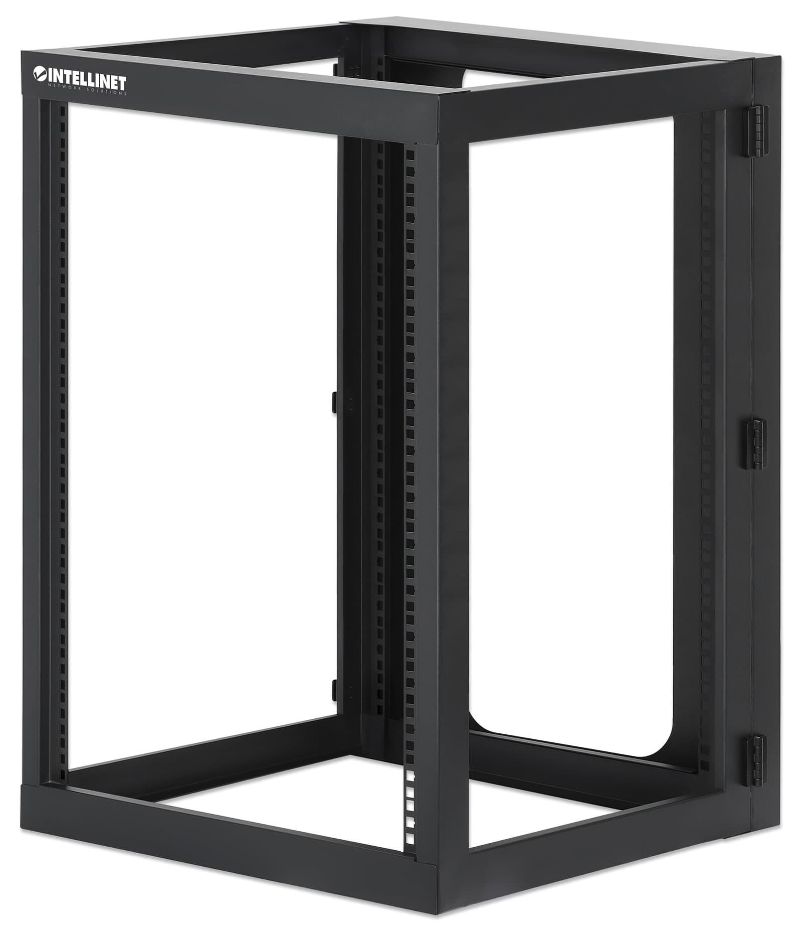 Armadio a Muro 19" Open Frame 4 Montanti 15U - Intellinet I-CASE OFSW-1560BK