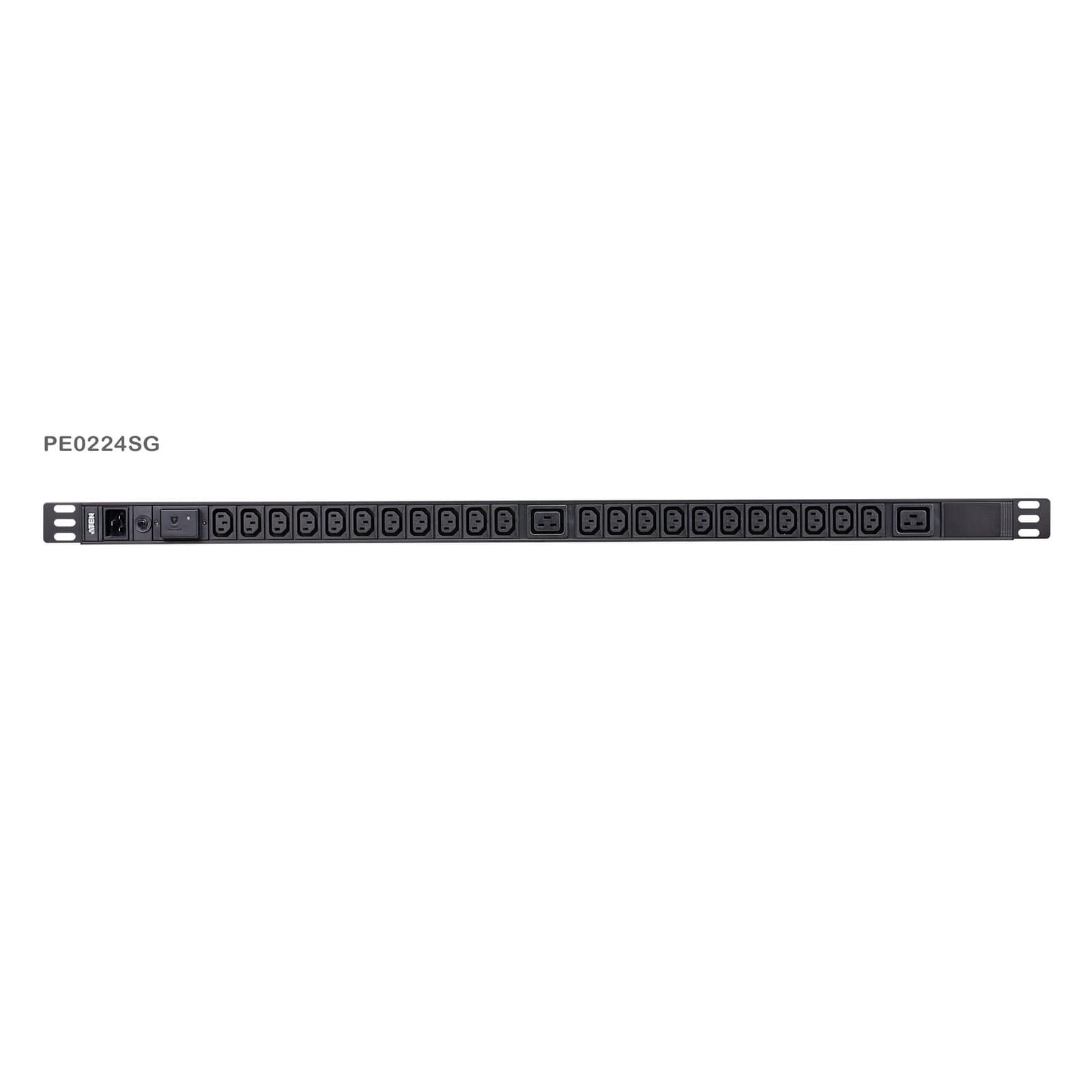 Multipresa rack PDU 0U 22x IEC-C13 + 2x IEC-C19 protezione sovratensione - ATEN I-CASE PE-0224SG