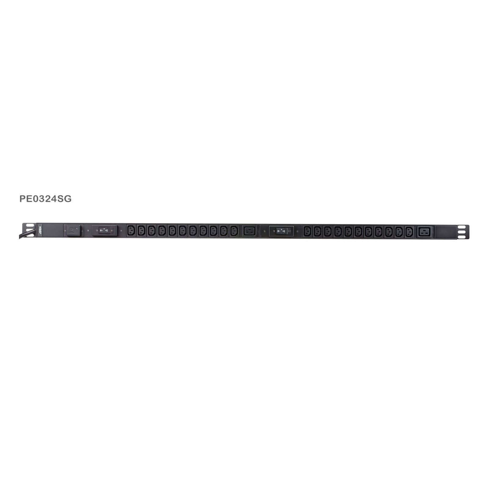Multipresa rack PDU 0U 22x IEC-C13 + 2x IEC-C19 protezione sovratensione 32A - ATEN I-CASE PE-0324SG