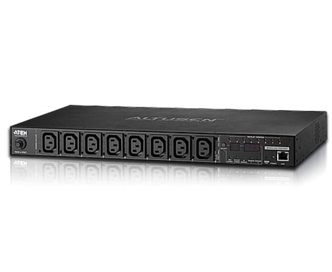 Multipresa Rack PDU 8x C13 Misurazione PDU, Controllo Presa - Aten I-CASE PE-8108G