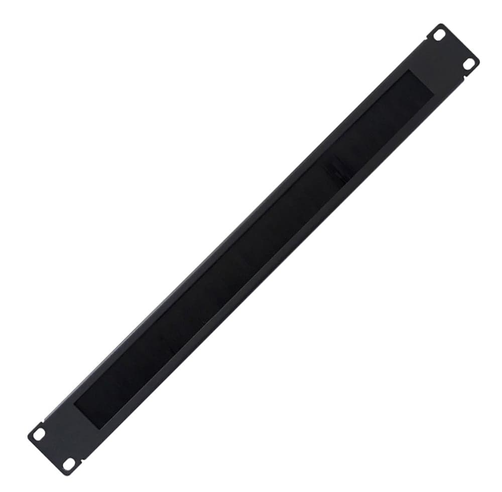 Pannello Passacavi 1U Forato con Spazzola Nero - Techly Professional I-CASE PSC-NETY