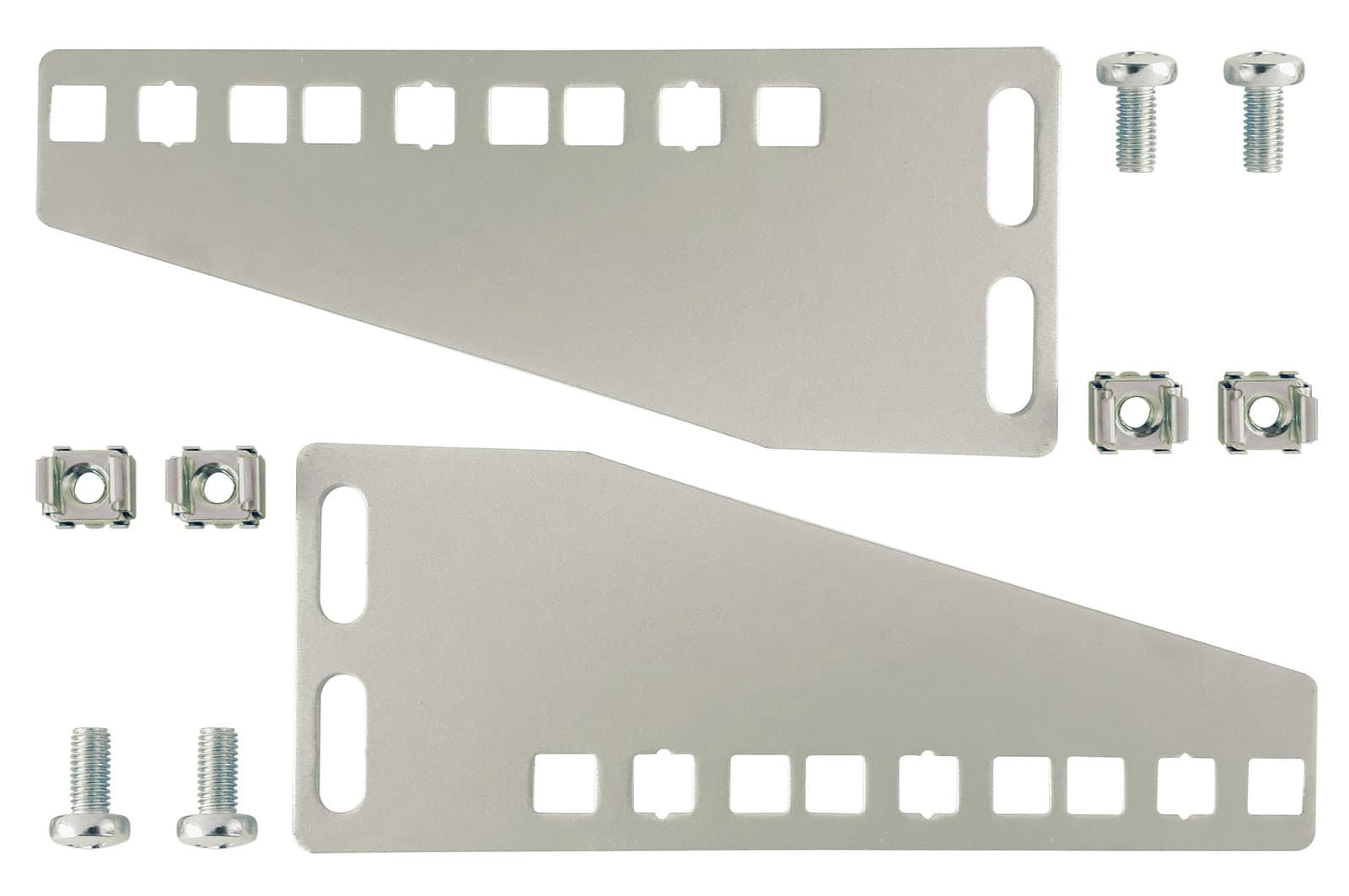Coppia di staffe 3U per installazione verticale apparecchiature rack 19" - Techly Professional I-CASE RAIL-33G1U