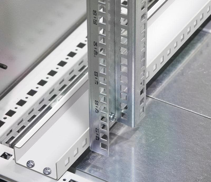 Coppia Montanti Aggiuntivi 42U per Armadi IP55 - Techly Professional I-CASE RAIL-42IP