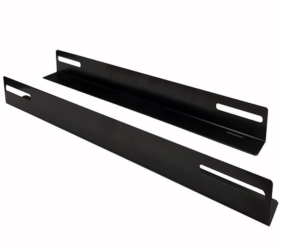 Coppia staffe a L Laterale per Rack 19" a Muro Prof. 450mm Nero - Intellinet I-CASE RAIL-450EW