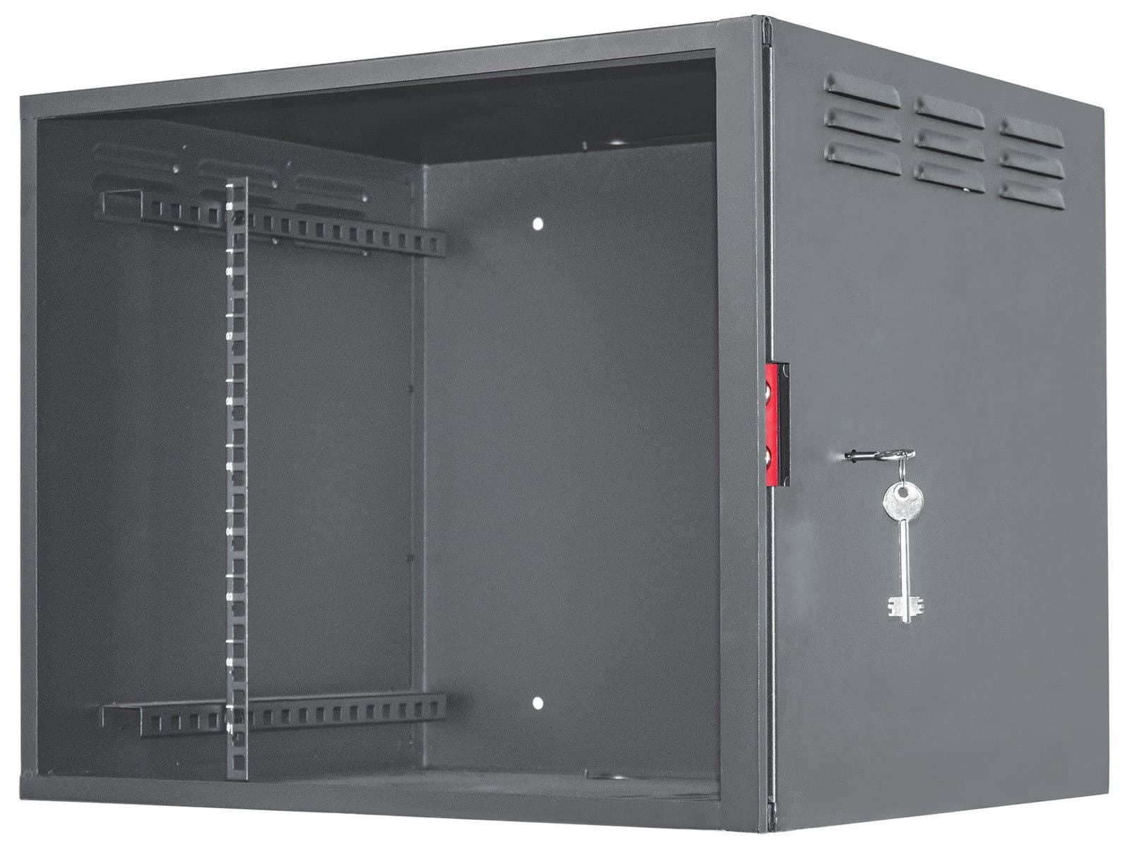 Armadio Rack 19" a Muro 6U con Serratura di Sicurezza Nero - Intellinet I-CASE SC-0645-BK