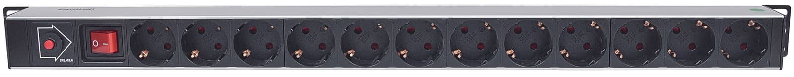 Multipresa Verticale per Rack 12 Posti Spina Schuko Angolata - Intellinet I-CASE STRIP-12SHI