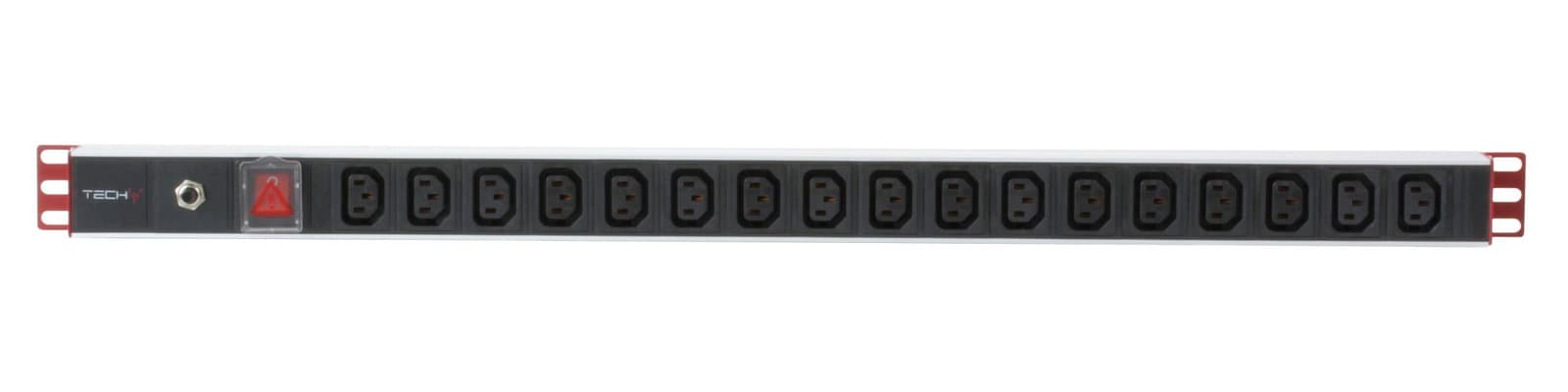 Multipresa Verticale 17 Posti C13 Spina Schuko Angolata - Techly Professional I-CASE STRIP-1713BT