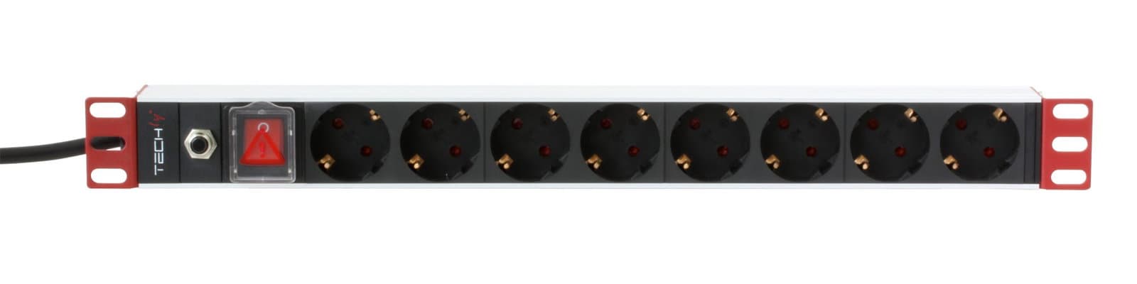 Multipresa 8 Posti da Rack 19'' Spina Schuko Angolata 1U - Techly Professional I-CASE STRIP-61UDIT