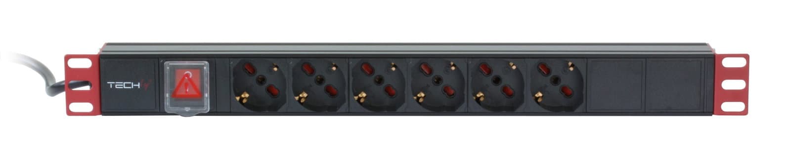 Multipresa 6 Posti da Rack 19" con Interruttore Spina Italiana 1U - Techly Professional I-CASE STRIP-66U