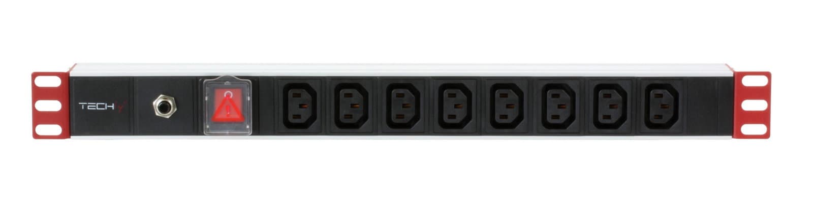 Multipresa 8 Posti da Rack 19'' Prese C13 Spina Schuko Angolata 1U - Techly Professional I-CASE STRIP-813T