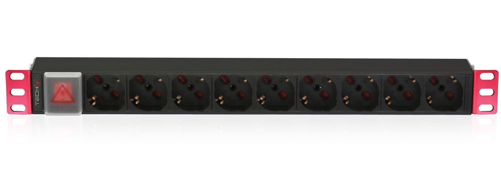 Multipresa 9 Posti da Rack 19" con Interruttore Spina Italiana 1U - Techly Professional I-CASE STRIP-91U