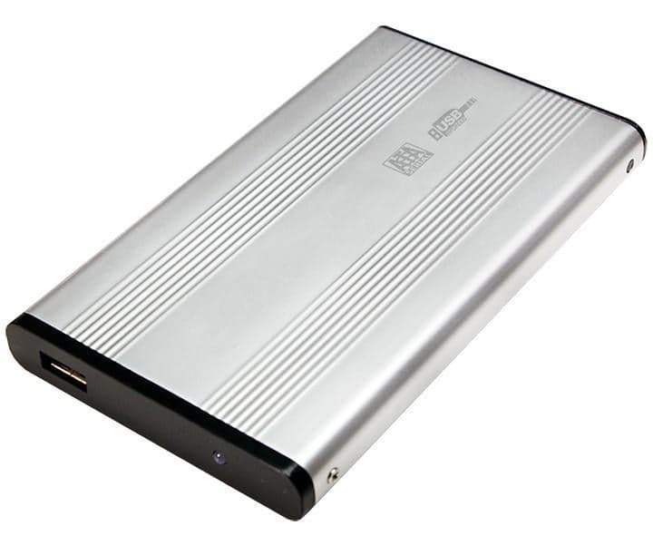 Box HDD Esterno SATA 2.5" USB 2.0 Grigio - Techly I-CASE SU-25-WS