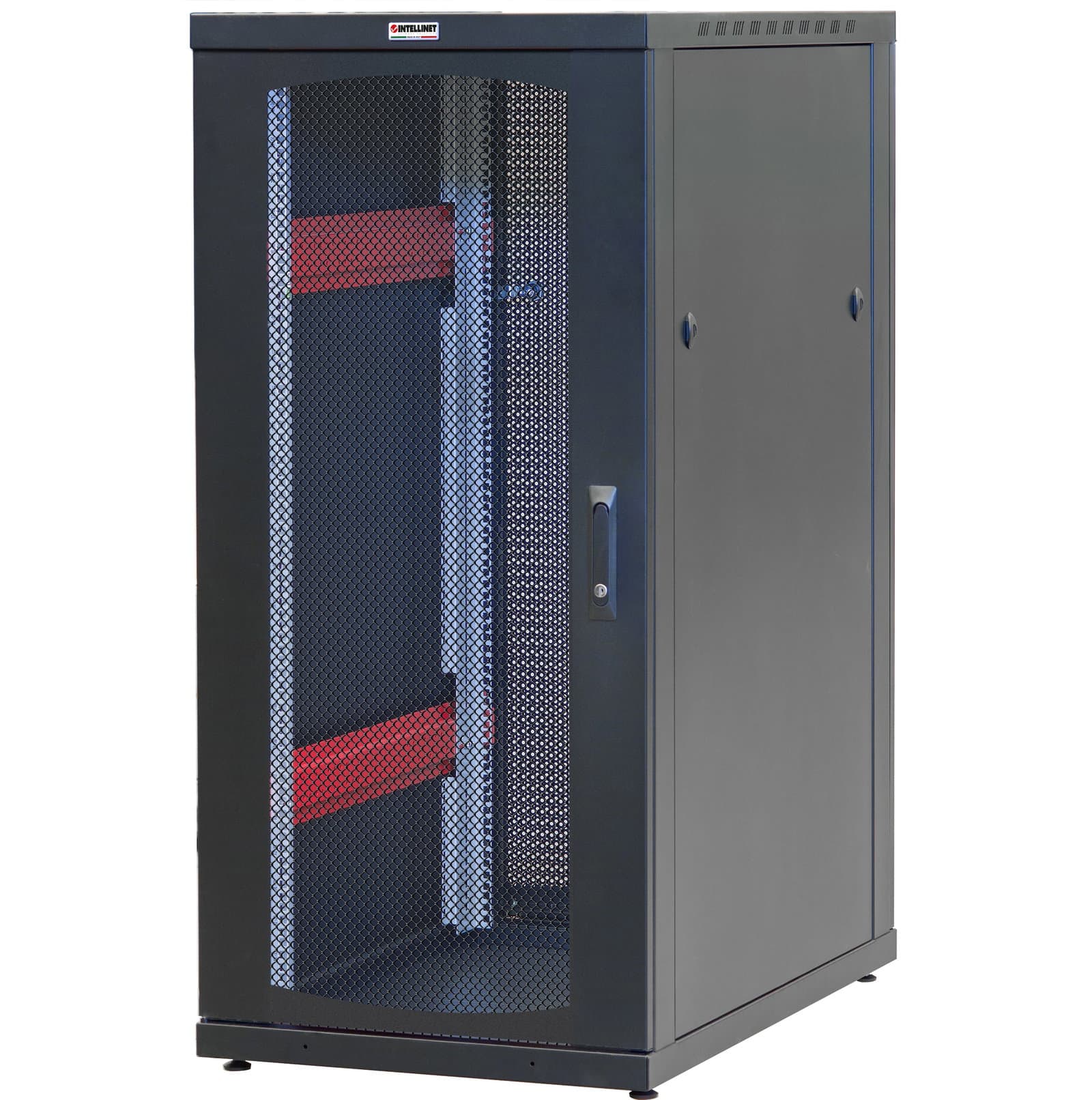 Armadio Server Rack 19'' 600x1000 20U Nero Grigliato - Intellinet I-CASE SVR-I206BKV