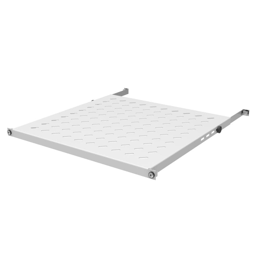 Mensola per Rack 19" 350-450 mm 0.5U Grigio 4 Punti - I-CASE TRAY-0545G