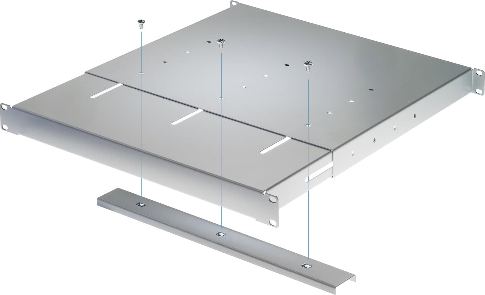 Mensola Estensibile per Rack 19" 1U Grigia 4 Punti - Intellinet I-CASE TRAY-12