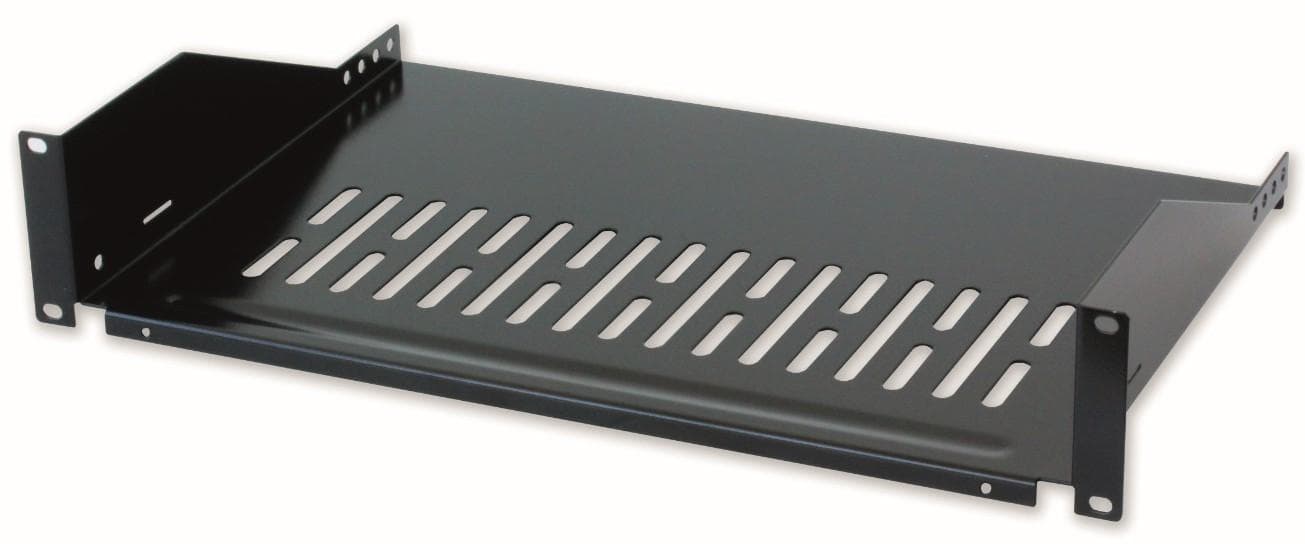 Mensola per Rack 19" 400 mm 2U Nera 2 punti - Intellinet I-CASE TRAY-400BK