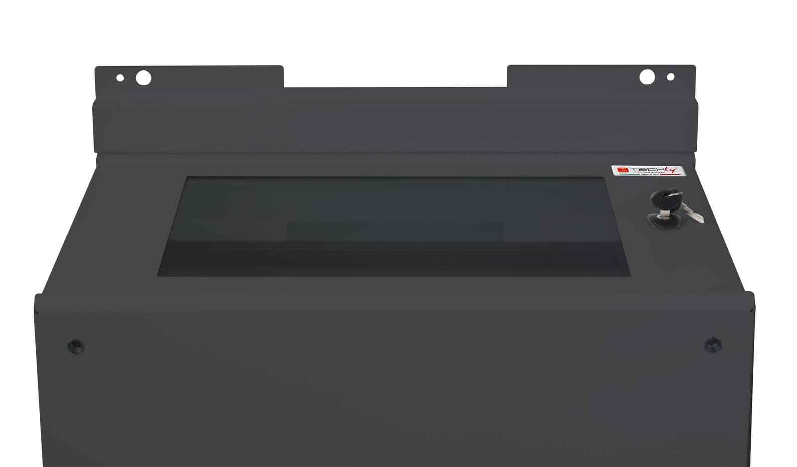 Staffe a Parete per Fissaggio Armadio Serie EE Nero - Techly Professional I-CASE TRAY-EE2008BK