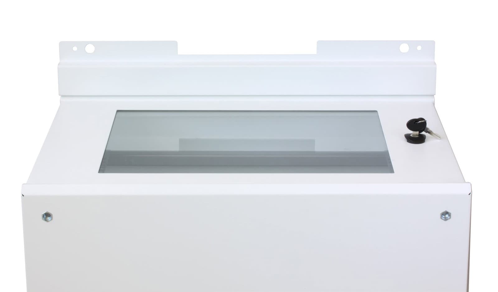 Staffe a Parete per Fissaggio Armadio Serie EE Bianco - Techly Professional I-CASE TRAY-EE2008WH