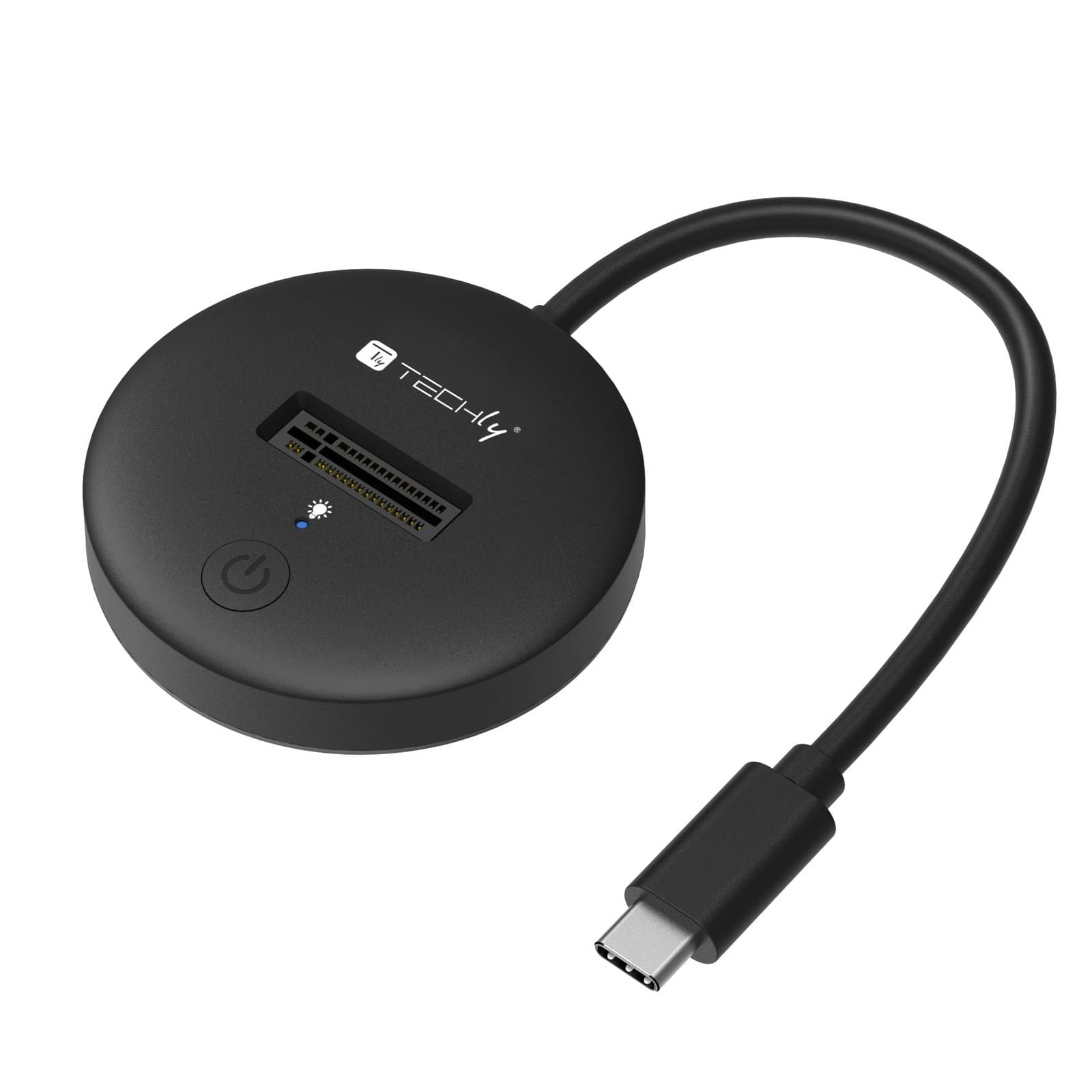 Docking Station M.2 SATA/NVME SSD a USB-C - Techly I-CASE USB3-QUICKTY