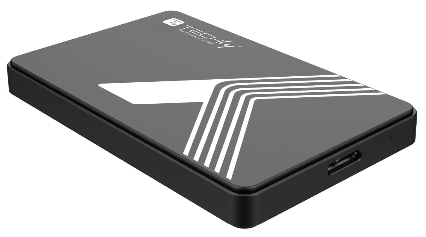Box Esterno USB 3.0 per HDD/SSD SATA 2,5" Nero - Techly I-CASE USB3-SL25TY