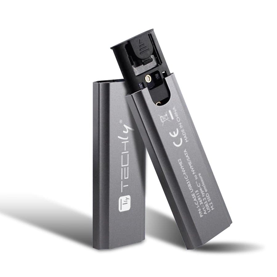 Box Esterno USB-C USB3.2 Gen2 NVMe/SATA M.2 SSD - Techly I-CASE USB31C-NVME2
