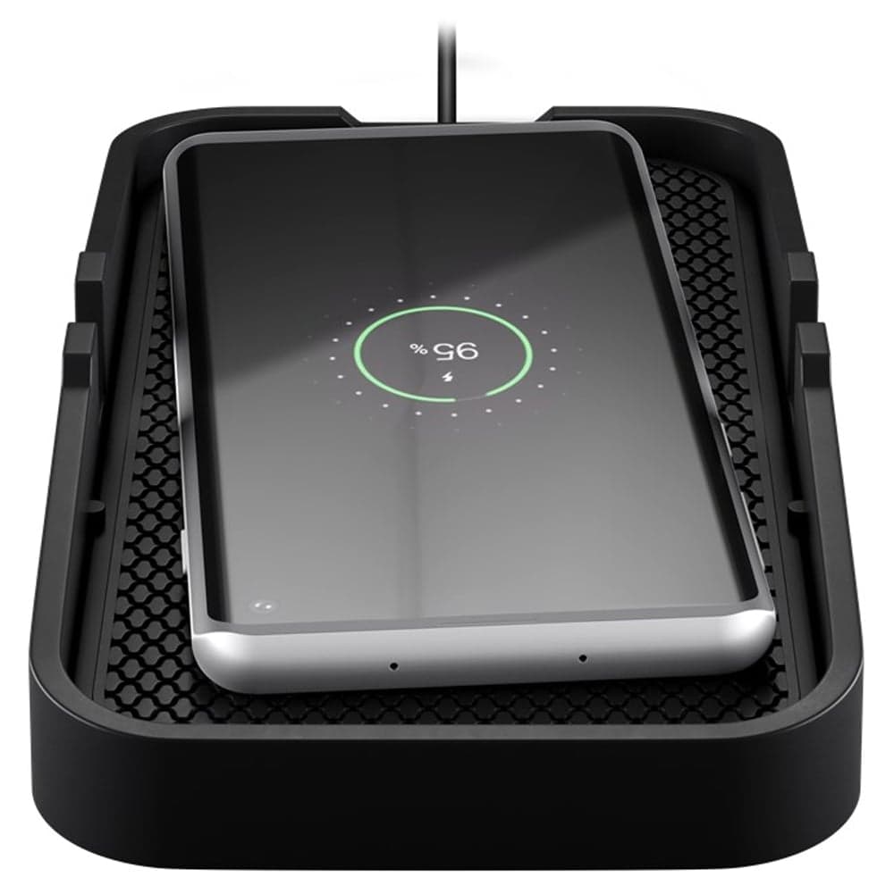 Caricatore Smartphone Qi Wireless da Auto 15W Silicone Nero - Goobay I-CHARGE-WRPAD15W