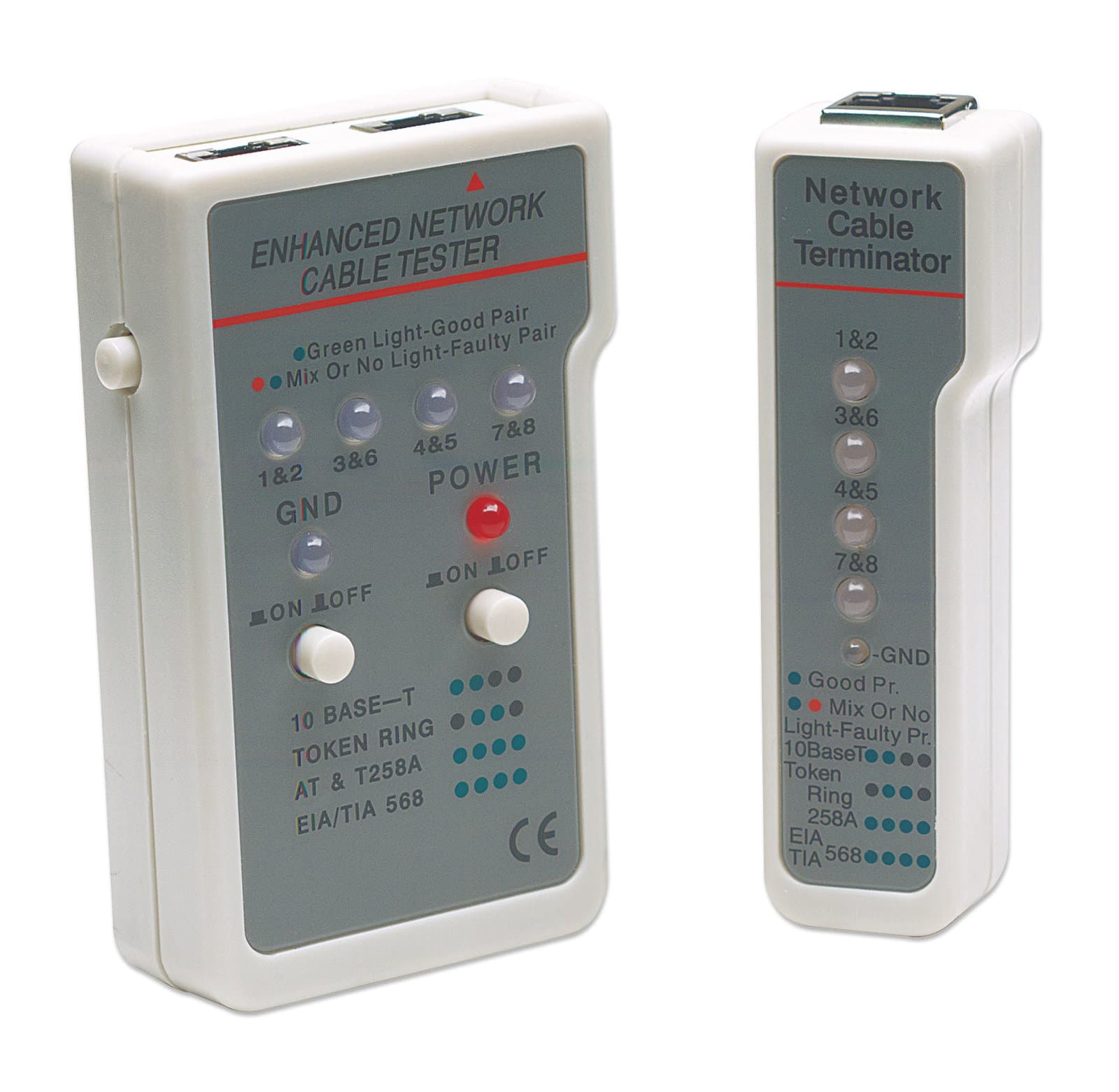 Tester per Cavi di Rete RJ45/RJ11 UTP/STP/FTP - Intellinet I-CT EN-01