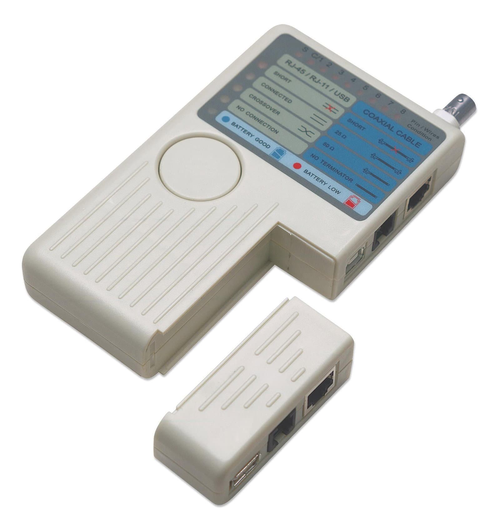 Tester Remoto per Reti Ethernet 4-in-1 RJ11/RJ45/USB/BNC - Intellinet I-CT MULTI