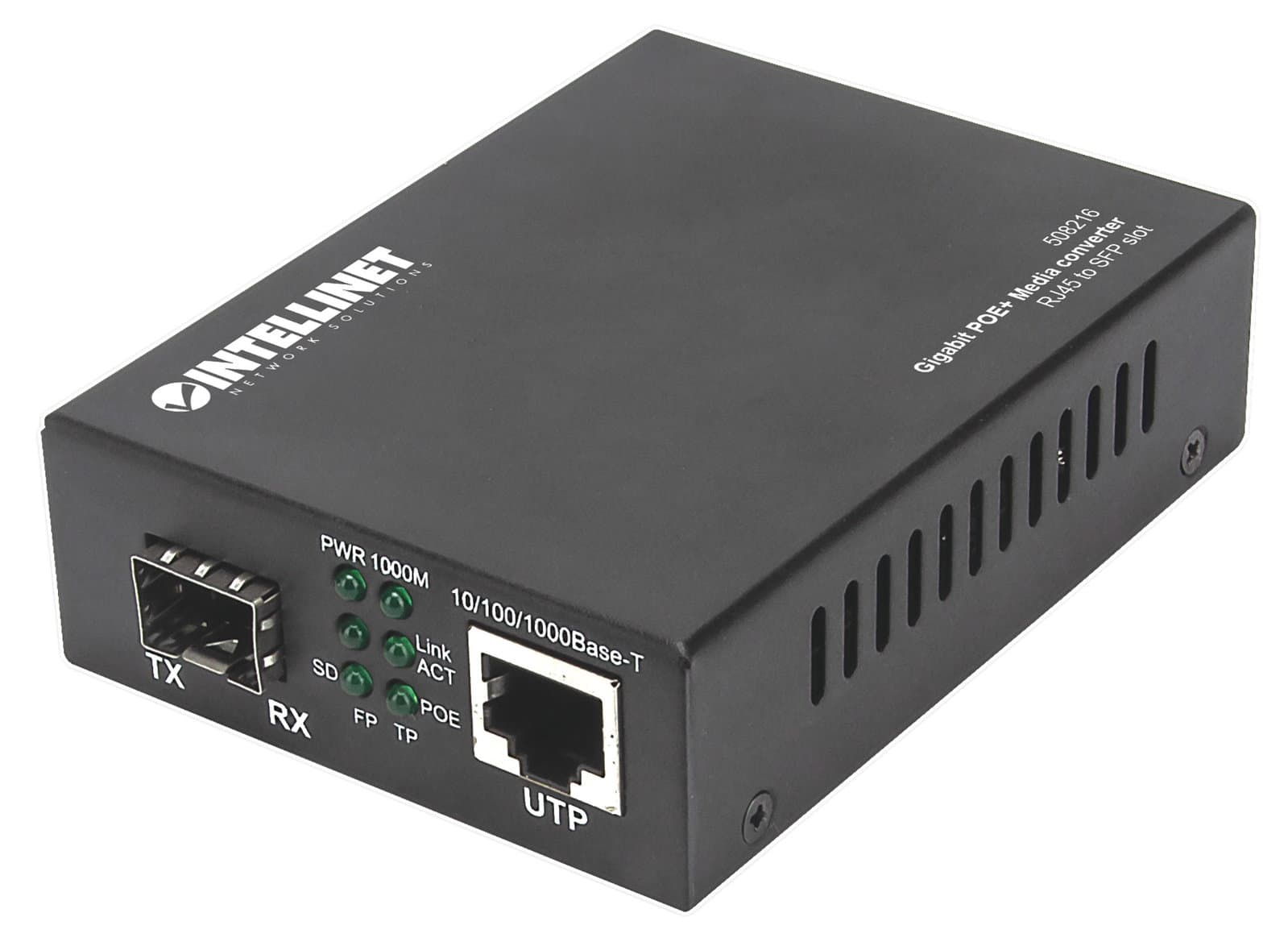 Media Converter Gigabit PoE+ SFP - Intellinet I-ET SX-MGBICP