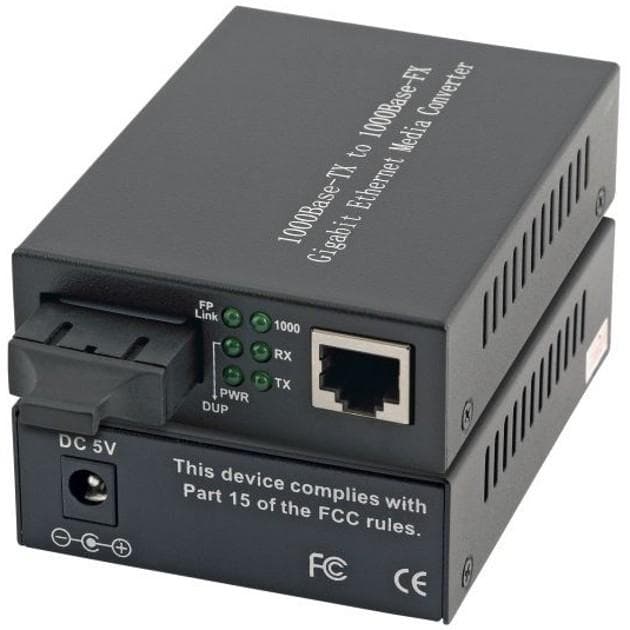 Convertitore RJ45/SC Gigabit Monomodale - Intellinet I-ET SX-SCSM