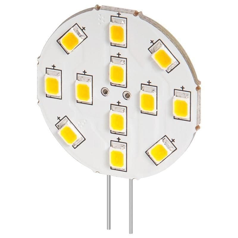Lampada 12LED SMD G4 5050 2W 230lm Bianco Caldo, Classe E - Goobay I-HLED-G4S/10SMD