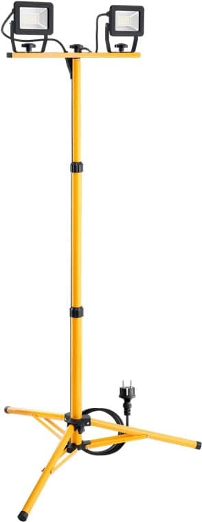 Faretto da lavoro a LED con treppiede telescopico 2x20W - Goobay I-HLED-OLT-220W
