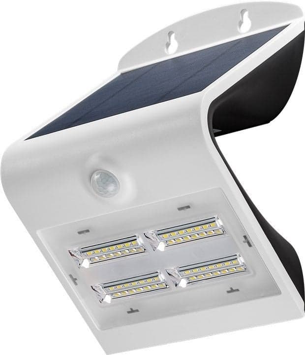 Lampada LED Solare a Muro 3,2W IP65 Sensore di Movimento Bianco - Goobay I-HLED-OWL-32WW
