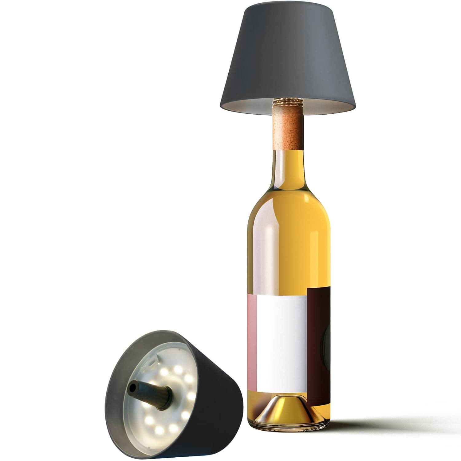 Lampada LED per Bottiglie Dimmerabile Ricaricabile USB-C - Techly I-LAMP-BOTTLE