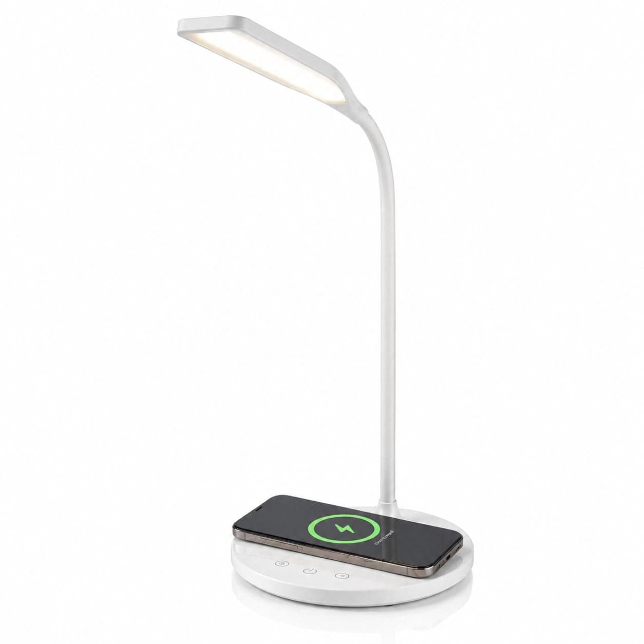 Lampada a 36 LED da Scrivania con Caricatore Wireless Integrato - Techly I-LAMP-DSK10