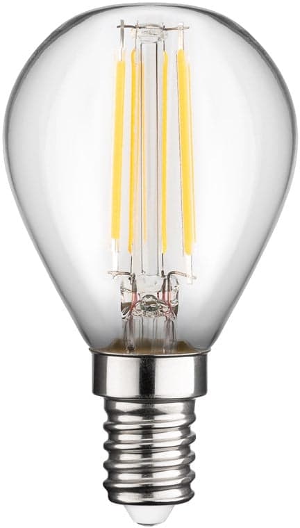 Lampadina mini globo E14 a filamento bianco caldo 4W classe E - Goobay I-LED-E14-4WF